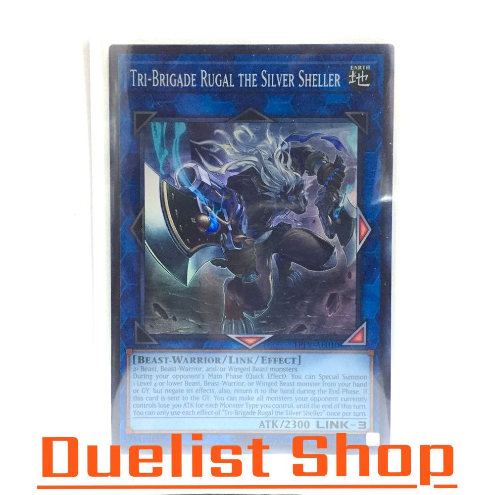 Tri-Brigade Rugal the Silver Sheller (SR) Monster Earth Link3 [Beast-Warrior/Link/Effect] ชุด TFTV-A