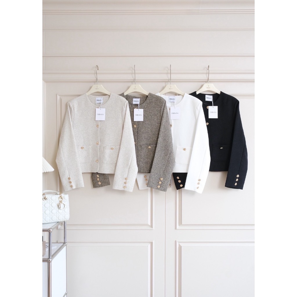 Tweetsy overcoat เสื้อคลุมสไตล์สูท งานผ้าทวีตเกรดแพง
