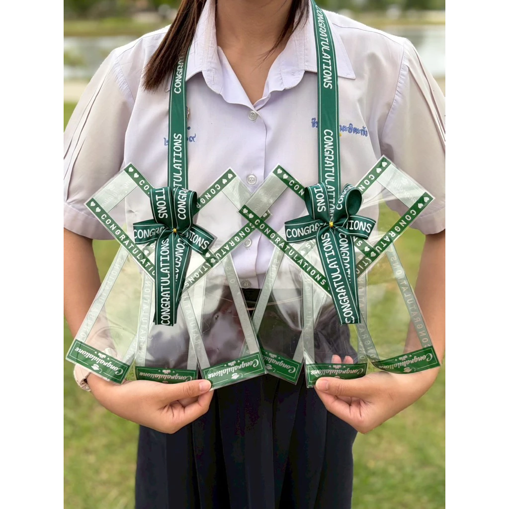 (02) พวงมาลัยใสธนบัตร หางเล็ก 10 ซอง