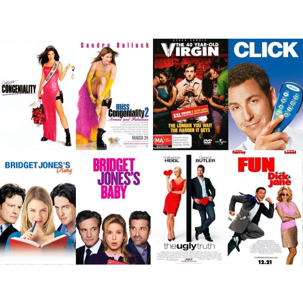 Flash Drive 64Gb Miss Congeniality Duology_The 40 Year Old Virgin_Bridget Joness Duology 1080p&4K
