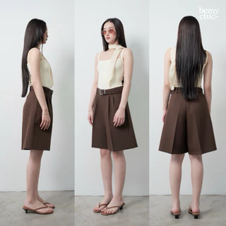 BEMYCHIC กางเกงขาสั้นสามส่วน เอวสูงรุ่น JOHNY SHORTS