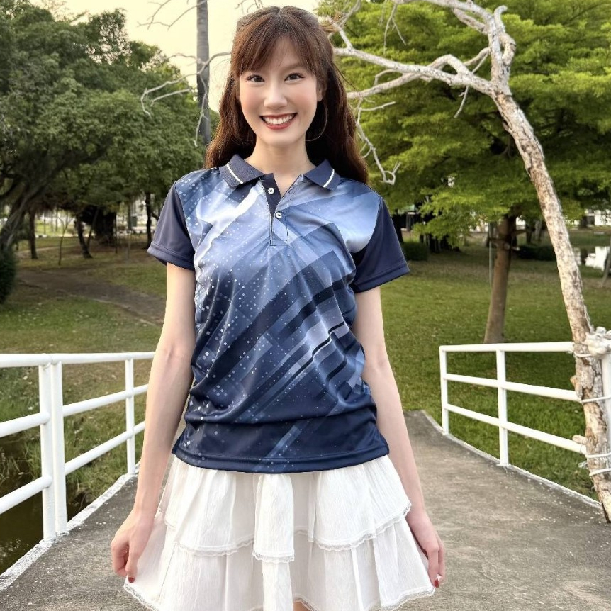 *ของแท้ส่งไว*เสื้อ SPORT DAY  เสื้อกีฬาหญิง เสื้อคอปกหญิง  NR305 ** ทรงเข้ารูปเวลาสั่งให้สั่งเผื่อไซ