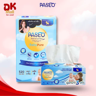 (live) [ เซ็ต 3 แพ็ค ] กระดาษเช็ดหน้า Paseo ขนาด 130 แผ่น หนา 3 ชั้น นุ่ม 3 เท่า (3 แพ็ค บรรจุ 12 ห่อ)