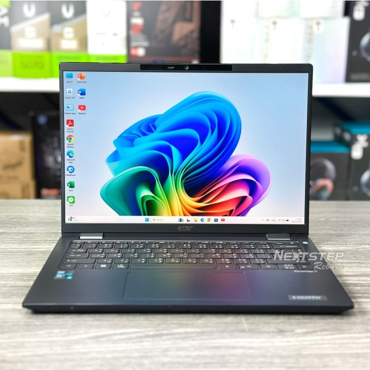 โน๊ตบุ๊ค Acer TravelMate P614 Core i7-1165G7 Ram 16GB M.2 512GB GPU intel iris Xe License Windows แท