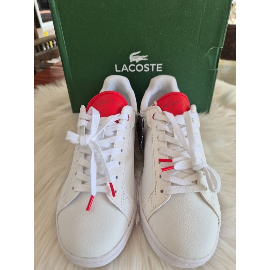 รองเท้าผ้าใบ  lacoste ของแท้ 100%