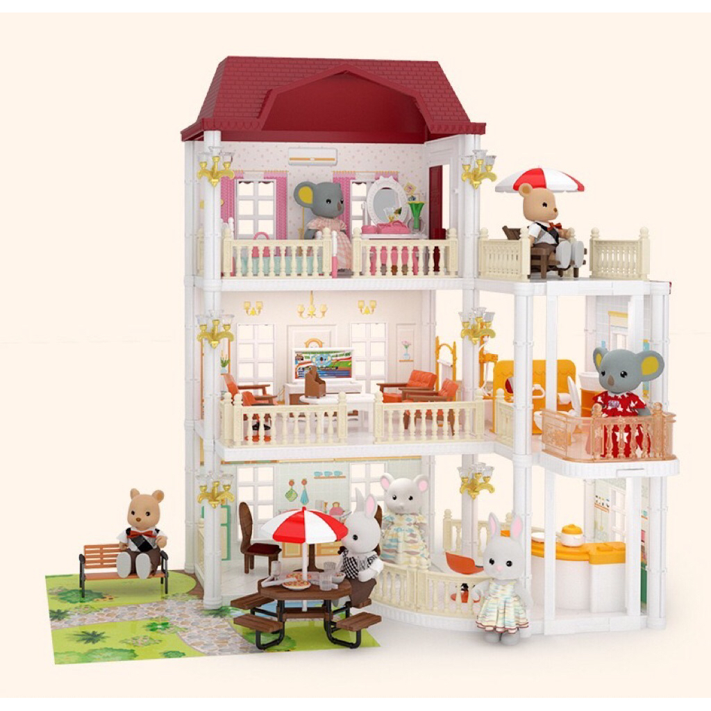 Doll.house บ้านพักตากอากาศ Apartments 3 ชั้น พร้อมครอบครัวและเฟอร์นิเจอร์ครบชุด ราคา ถูกที่สุด ดีลบีเคเค แกลเลอรีภาพที่ 7