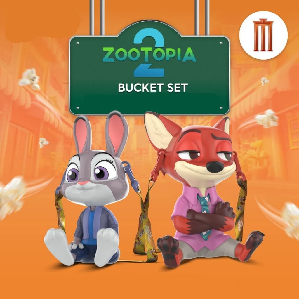 มือ1 พร้อมส่ง เเก้วน้ำ/กระบอกน้ำ/ถังป๊อปคอร์น/กระเป๋าผ้า zootopia 2 major cineplex/sf cinema