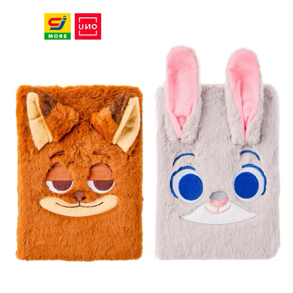 (พร้อมส่ง/New/ของแท้💯) สมุดปกขนหนา Disney Zootopia Nick | Judy