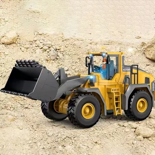 11channel alloy🚧 รถขุดบังคับ 2.4G รถบังคับ 1:20 วัสดุโลหะผสม รถดั้มบังคับ รถของเล่นเด็ก รถจักรเหมืองบังคับไกลโลหะผสมของเ