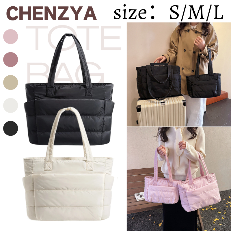CHENZYA Tote Bag size：S / M / L สําหรับผู้หญิงกระเป๋าเมฆสบาย กระเป๋าเดินทางแบบโท้ต เสียบคันชักได้