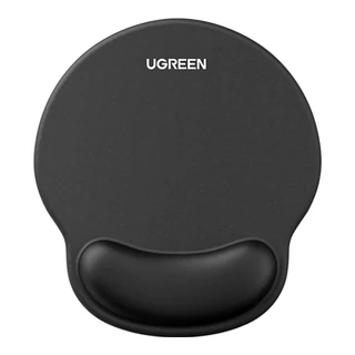 MOUSE PAD (เมาส์แพด) UGREEN LP668 - ERGONOMIC MOUSE PAD WITH WRIST REST 220 x 245 BLACK 25245