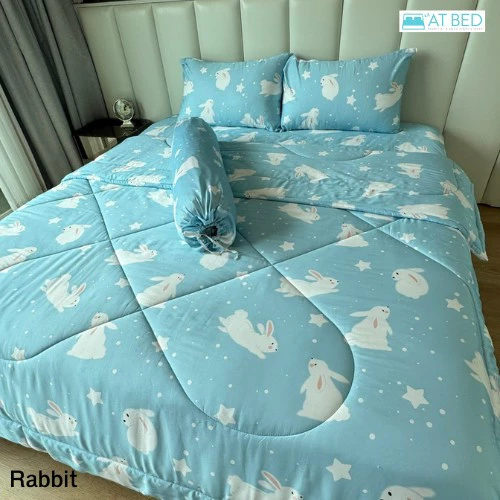 ชุดผ้าปูและผ้านวมเนื้อผ้า Bamboo 1000 เส้นด้าย ลาย Rabbit thumbnail 5