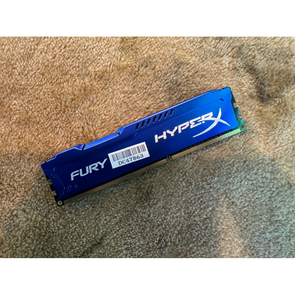 4GB (4GBx1) DDR3 1600MHz RAM (หน่วยความจำ) KINGSTON HyperX FURY (BLUE) (HX316C10F/4)