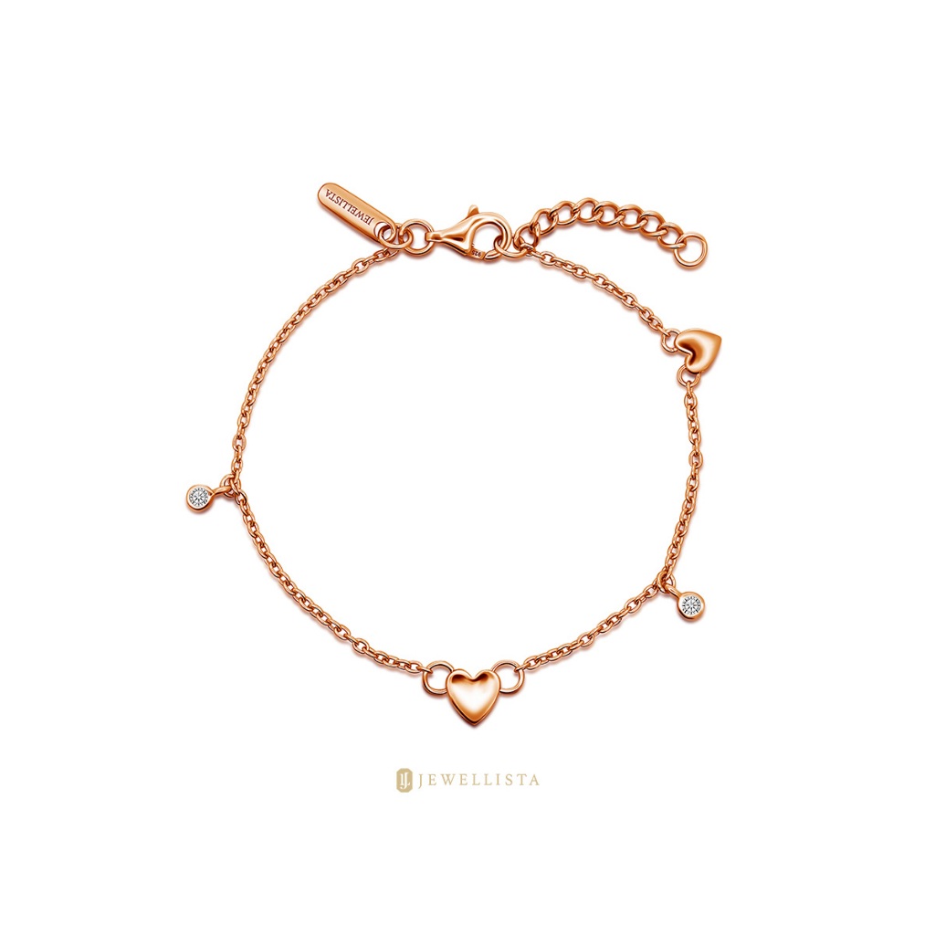 Jewellista สร้อยข้อมือ Sharon เงินแท้925 ประดับพลอย CZ