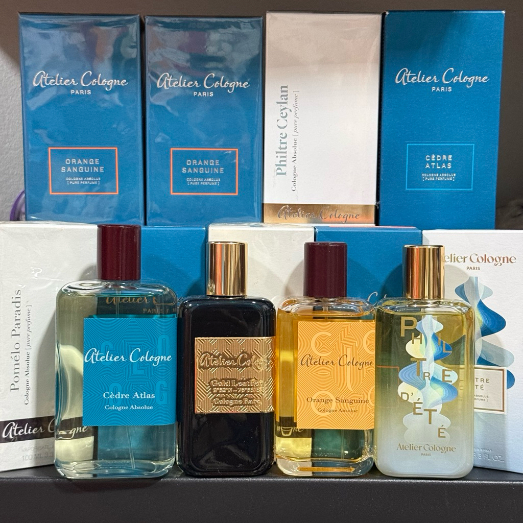 💚น้ำหอม ATELIER.Cologne 100/200ML.🍀💯มีหลายกลิ่น💯💯กล่องไม่ซีล/กล่องซีล🥰
