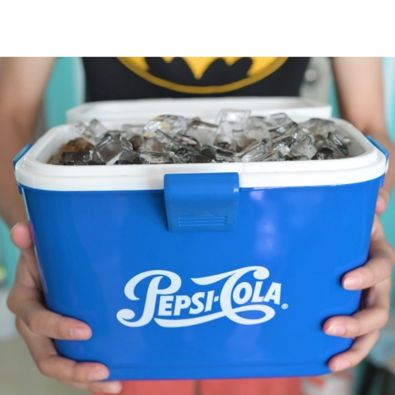 สินค้าพร้อมจัดกระติกน้ำ กระติกเป๊ปซี่ Pepsi ขนาด 4 ลิตร มีที่วางแก้ว มีหูหิ้ว กระติก กระติกน้ำเก็บคว