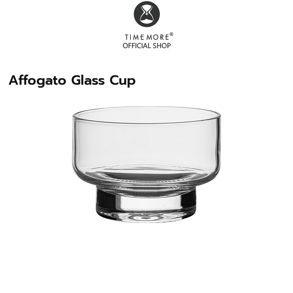 TIMEMORE Affogato Glass Cup ถ้วยแก้ว Borosilicate 110 ml ทนความร้อน เหมาะสำหรับเอสเพรสโซ่และไอศกรีม (110 ml)