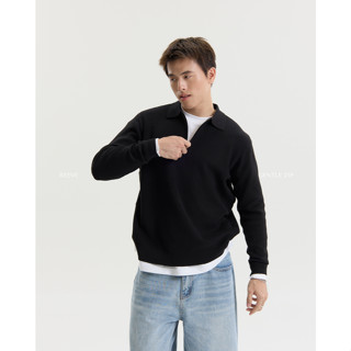 REEVE GENTLE ZIP – เสื้อแขนยาวผ้าKnit คอปกซิป