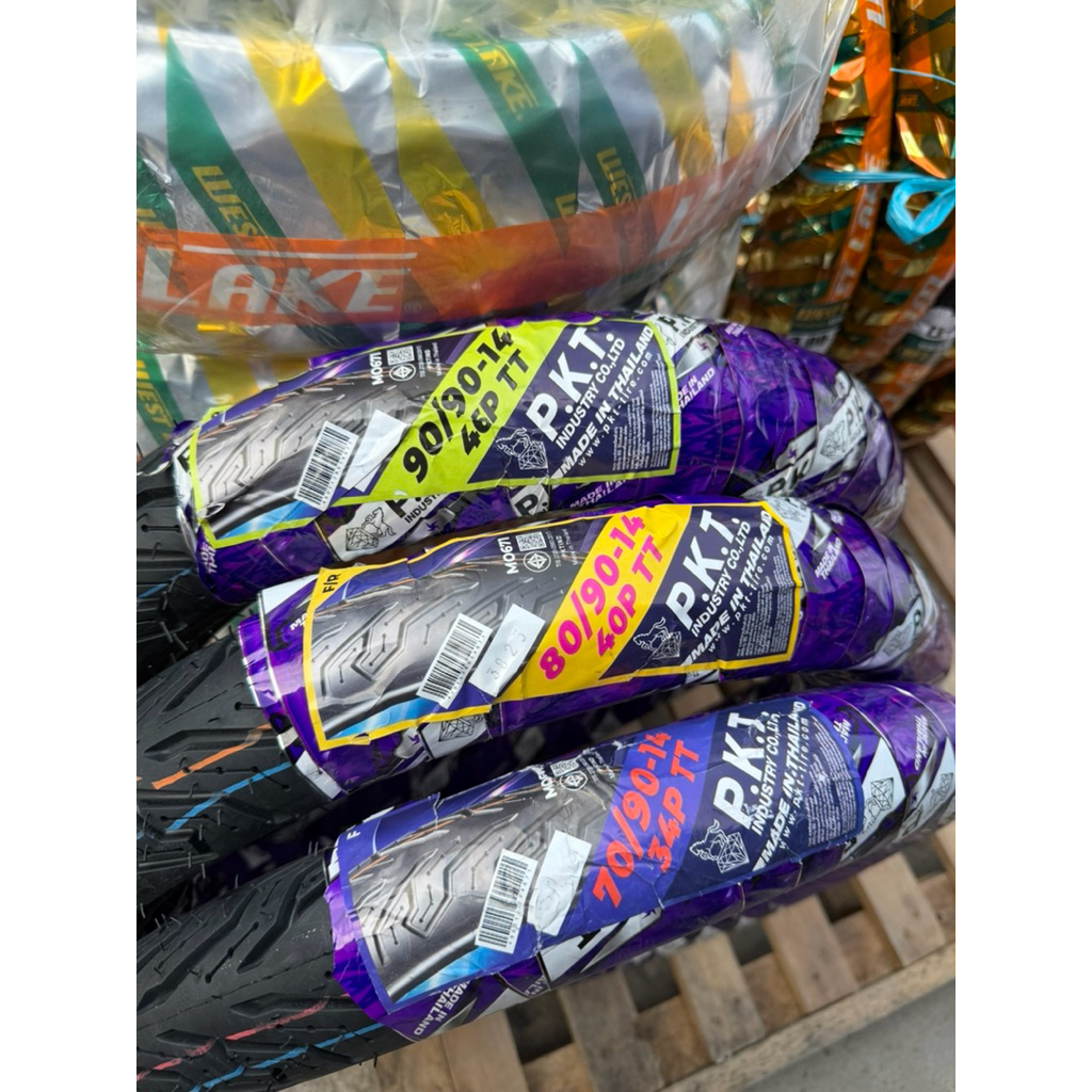 ยางนอก PKT  MO671 TT ลายลายซิตี้กริป  ขอบ14 (แบบใช้ยางใน) 70/90-14 80/90-14  90/90-14 - รูปที่ 3