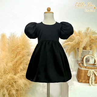 ⭐️Littlestar👧🏻 เดรสเด็ก เดรสคริสต์มาส สีแดง มินิเดรสแขนตุ๊กตา ผ้าzara GNP0664