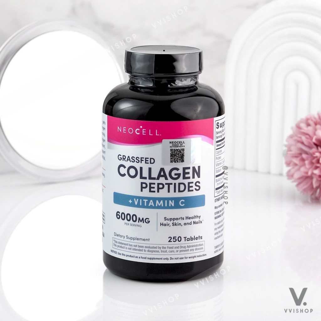 ปิดตัว New!! Neocell Grassfed Collagen Peptides mg 250 เม็ด 💥นีโอเซล คอลลาเจน