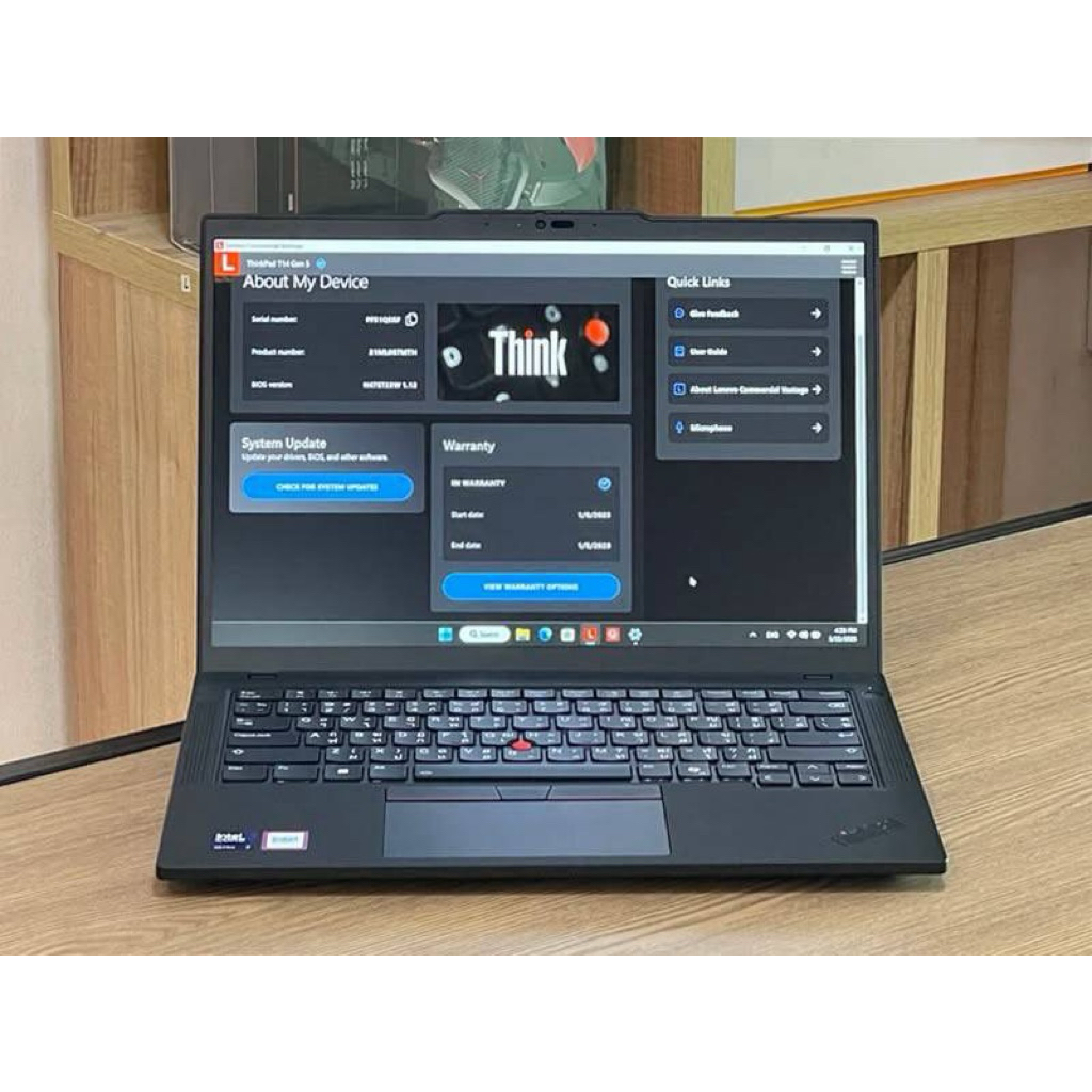 Lenovo ThinkPad T14s Gen 5 Ultra 5-125U SSD512GB RAM16GB Win 11 Pro คีย์ไฟ เครื่องมือสองประกันศูนย์ย