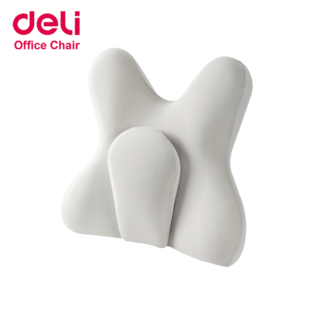 Deli เบาะนั่งรองเพื่อสุขภาพ เบาะรองหลัง นั่งสบายไม่ปวดเมื่อย  ระบายอากาศได้ดี มี 2 สี Lumbar Support