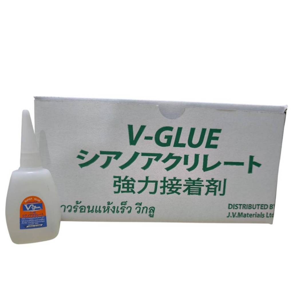 กาวร้อนวีกลู V201K 50กรัม 30ขวดสำหรับงานป้ายไวนิล(ไม่สร้างรอยย่น)และไม้เนื้ออ่อน หรือ งานซ่อมไม้ทั่วไป シアノアクリレート 50g