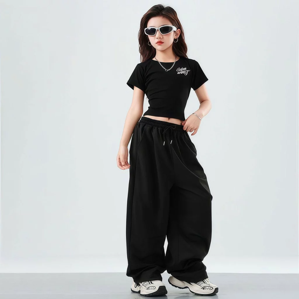 Beryl kids ชุดเซ็ทเด็กผู้หญิง ชุดเต้นแจ๊ส แฟชั่นสตรีทสไตล์เกาหลี thumbnail 3