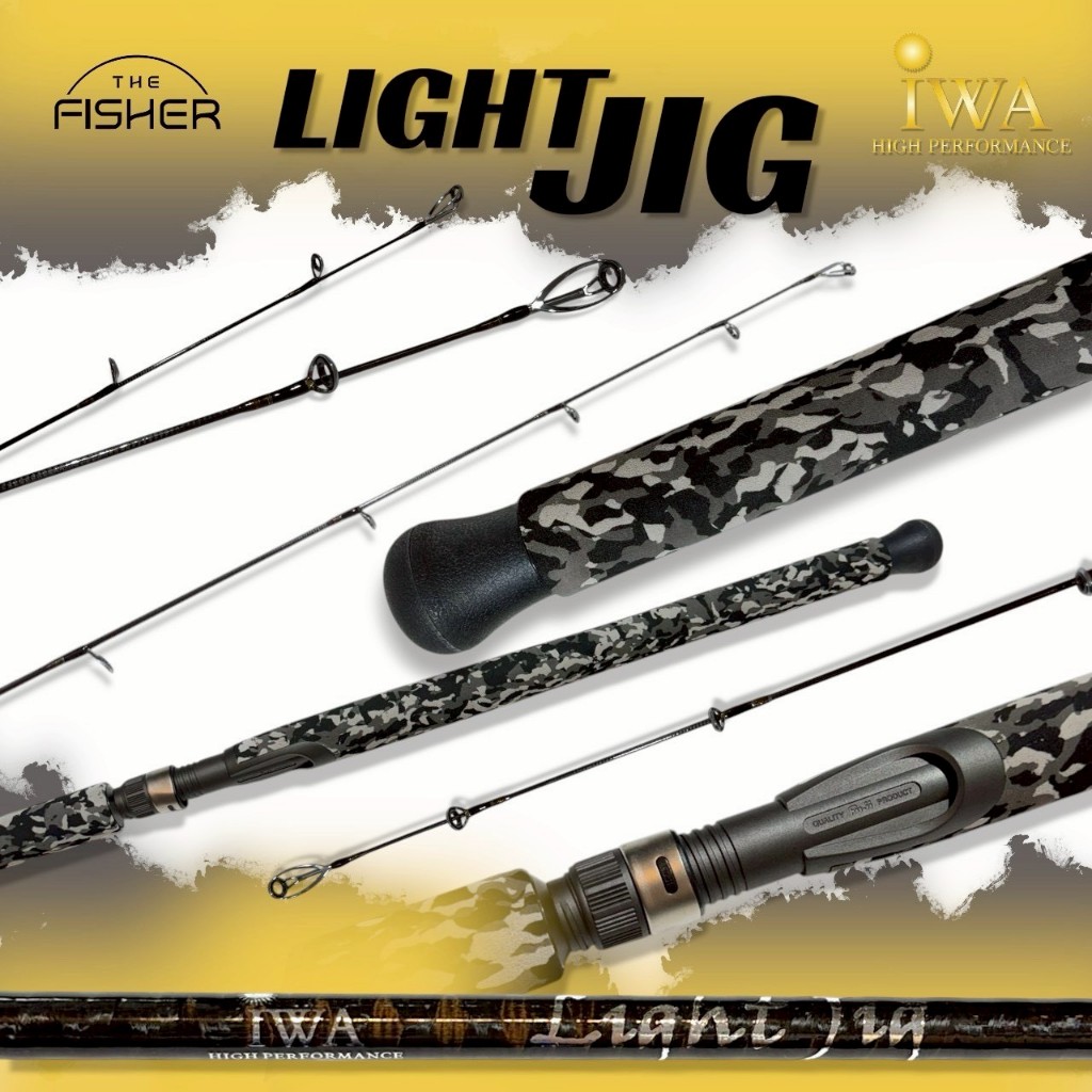 A02 คันสปิน IWA Light Jig S661  PE0.8-1.2 Lure Max 120 G.