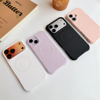 Ripple เคสกันกระแทก ชาร์จได้ ดีไซส์สวยหรู for iPhone17/pro/max 16/pro/max 15/pro/max 14/pro/max 13/pro/max 11 17air