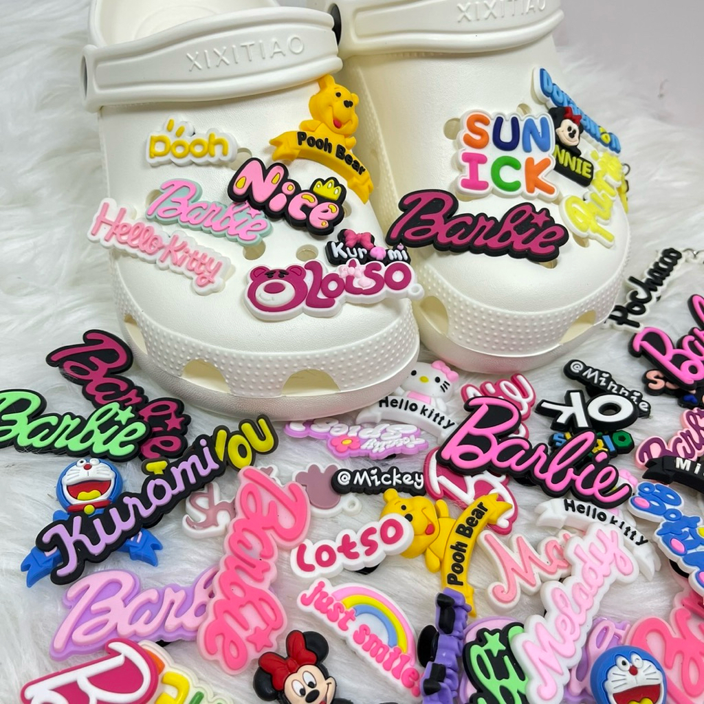 🔥พร้อมส่ง🔥จิ๊บบิท Jibbitz shoes ตัวติด ตัวอักษรภาษาอังกฤษ ลายน่ารักๆ ตัวติดรองเท้ามีรูทุกชนิด