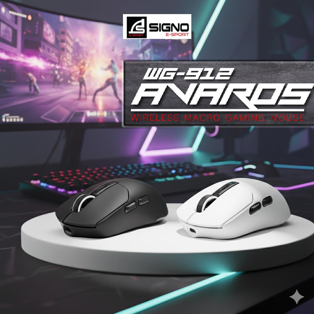 เมาส์เกมมิ่ง ไร้สาย SIGNO E-Sport VORTEX Wireless Macro Gaming Mouse รุ่น WG-900 WG-901 WG-912