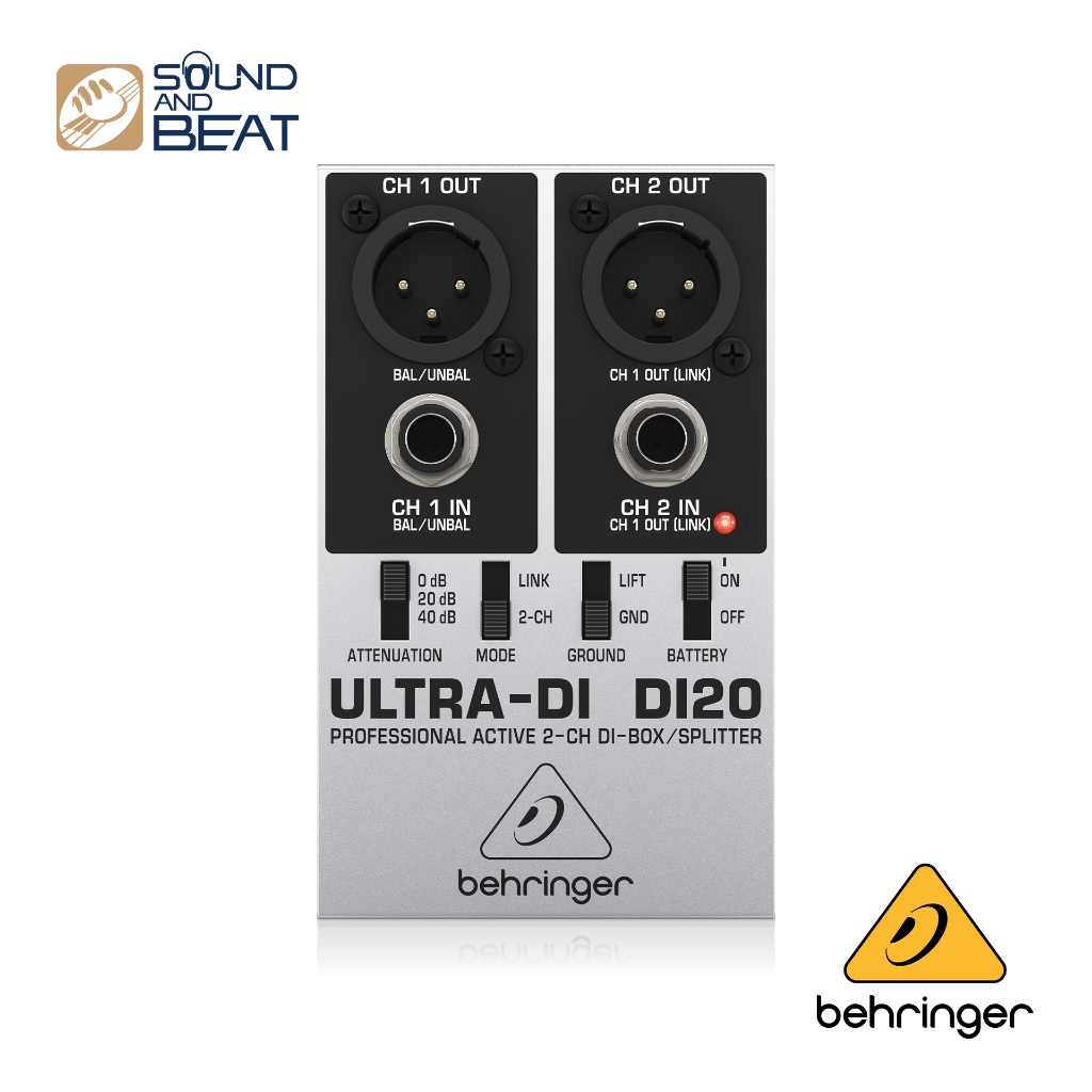 BEHRINGER DI20 ไดเร็ก บอกซ์ กล่องปรับระดับสัญญาณเสียง DI-20 Direct Box
