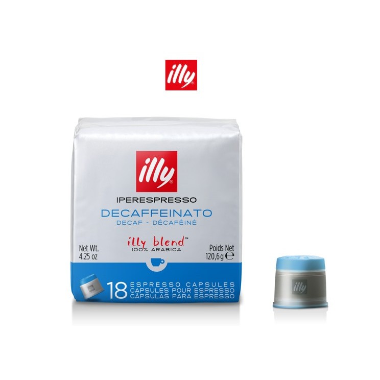 ILLY แคปซูลกาแฟ DECAFFEINATED - 18 แคปซูล IPERESPRESSO CAPSULES DECAFFEINATED - 18 CAPSULES