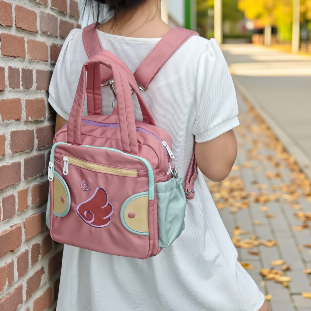 Fillymoowyรุ่นBigBobbyกระเป๋าอเนกประสงค์ปรับเป็นเป้สะพายหลังหรือครอสบอดี้ได้ในใบเดียว - รูปที่ 5