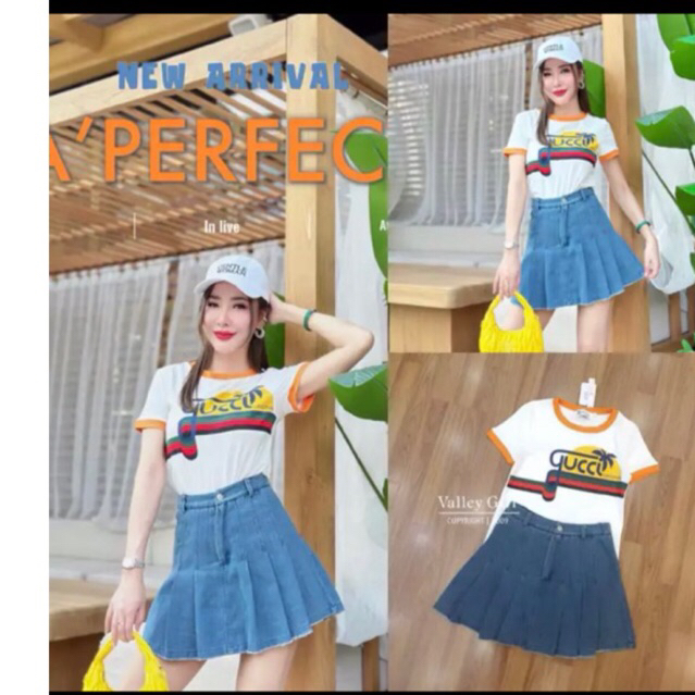 งานป้ายvalleygirlชุดเซ็ทกระโปรง