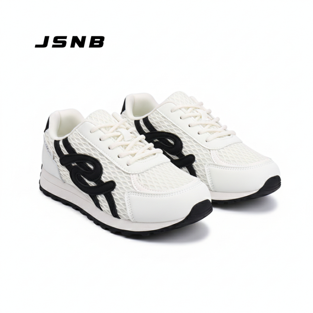 JSNB รองเท้าผ้าใบผู้หญิง Sneaker สไตล์วินเทจ ทรงสวย ระบายอากาศ พื้นนิ่ม น้ำหนักเบา แฟชั่นเกาหลี ยอดนิยม [LN3101]