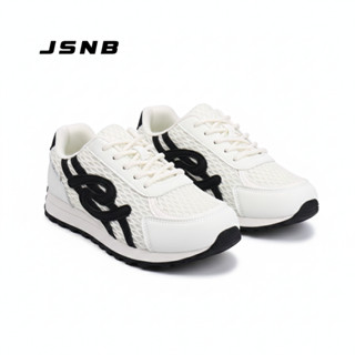 JSNB รองเท้าผ้าใบผู้หญิง Sneaker สไตล์วินเทจ ทรงสวย ระบายอาก…