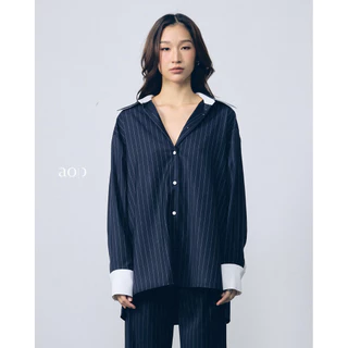 AOP Archive - (มี2สี) Wool-blend Relaxed Shirt