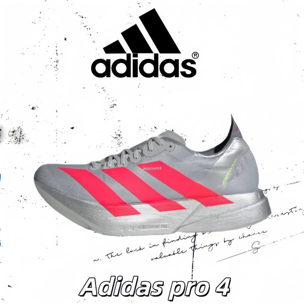 👟ของแท้ 100 %✅ adidas Adizero Adios Pro 4  JR6372 Outdoor commuting running casual shoes