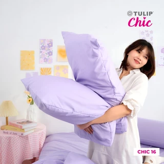 TULIP CHIC สีพื้น CHIC16 โทนสีม่วงพาสเทล ชุดผ้าปู ผ้าห่มนวม สไตล์มินิมอล สัมผัสนุ่มไม่ระคายผิว