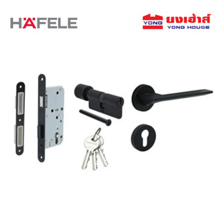 HAFELE มือจับก้านโยก ซิงค์อัลลอยด์ห้องทั่วไป 489.11.133 สีดำ…