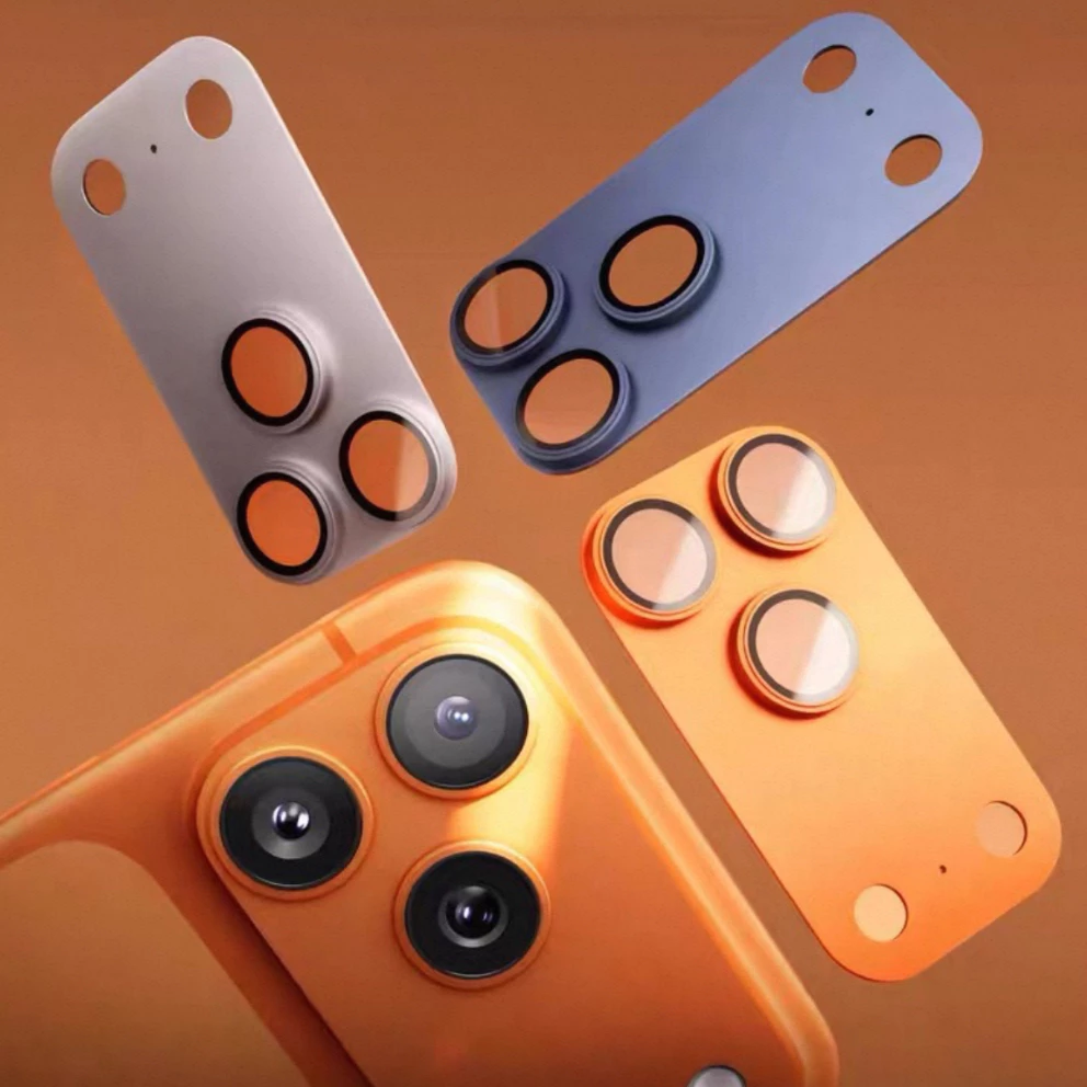 Dimi ฟิล์มเลนส์กล้องอะลูมิเนียม สำหรับ iPhone 17 17pro 17proMax ปกป้องเลนส์จากความเสียหายและ