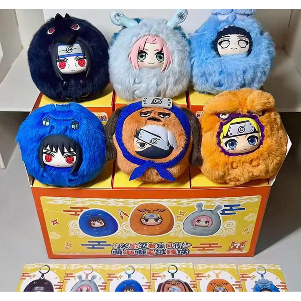 ⭐️ใช้โค๊ดลด⭐️ พร้อมส่ง   นารูโตะ พวงกุญแจ ยก box 6 จุ่ม