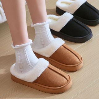 รองเท้าแตะผู้หญิง บูทหิมะ ส้นสูง 3.5 cm สวมใส่สบาย อุ่นเท้า …