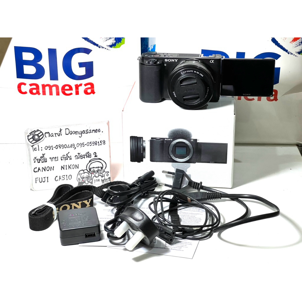 Sony ZV-E10 16-50mm เมนูไทย สีดำ สภาพดี สินค้ามือสอง