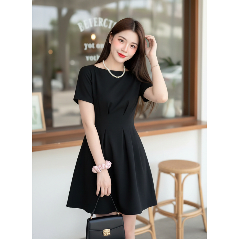 ิสินค้ามาใหม่🧺✨ ชุดเดรสทำงาน ลุคทางการ ทรงเอ ให้ความเรียบหรู ดูดี (S-5XL) พร้อมส่ง 🚚 - รูปที่ 2