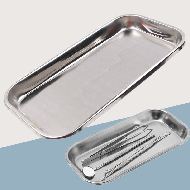 ถาดสแตนเลส ถาดหมอฟัน ถาดทันตกรรม ถาดใส่อาหาร ถาดใส่เครื่องมือ ถาดเสิร์ฟ - รูปที่ 5
