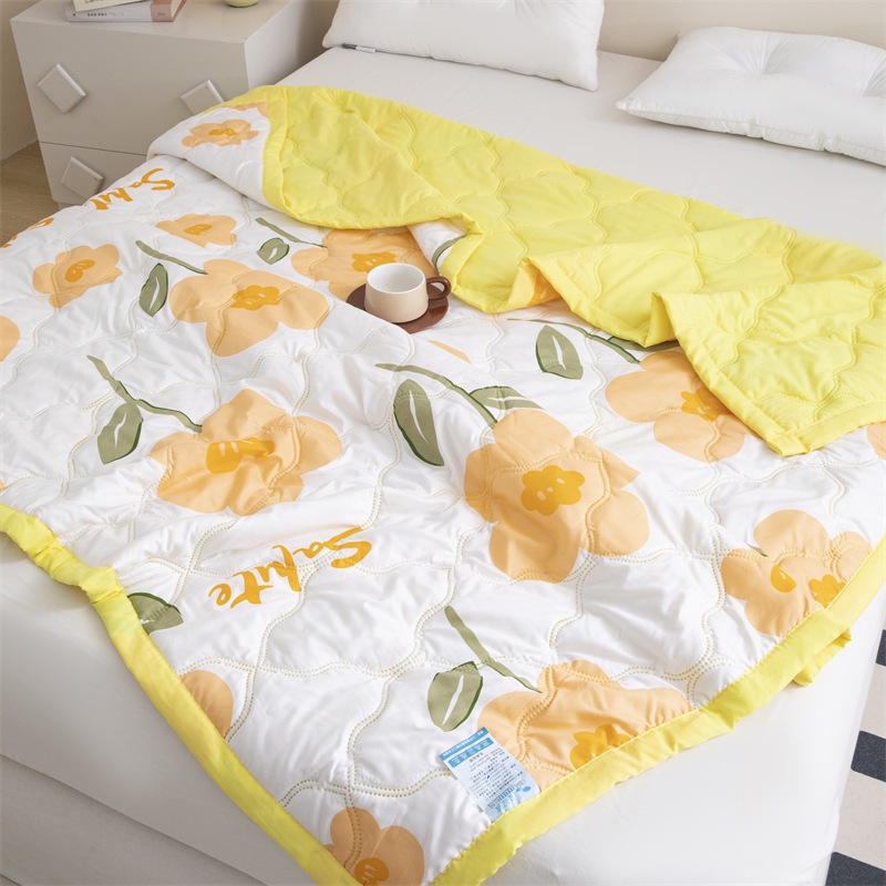 ผ้าห่มปรับอากาศใช้เดี่ยว/คู่ระบายอากาศไม่ร้อนอบอ้าวทำความสะอาดง่าย - รูปที่ 6